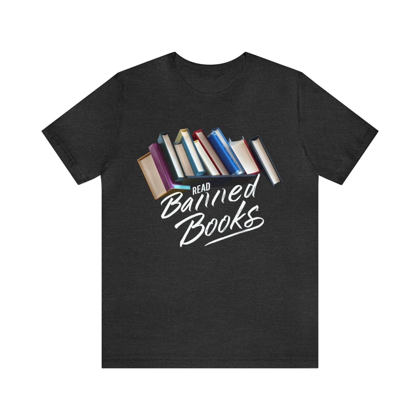 Read Banned Books T shirt Book Lovers Tee Shirt Reading Books Shirt L