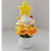 Handmade Crocheted Christmas Tree Wool Pot Shopping Mall Night Market Desktop Decoration