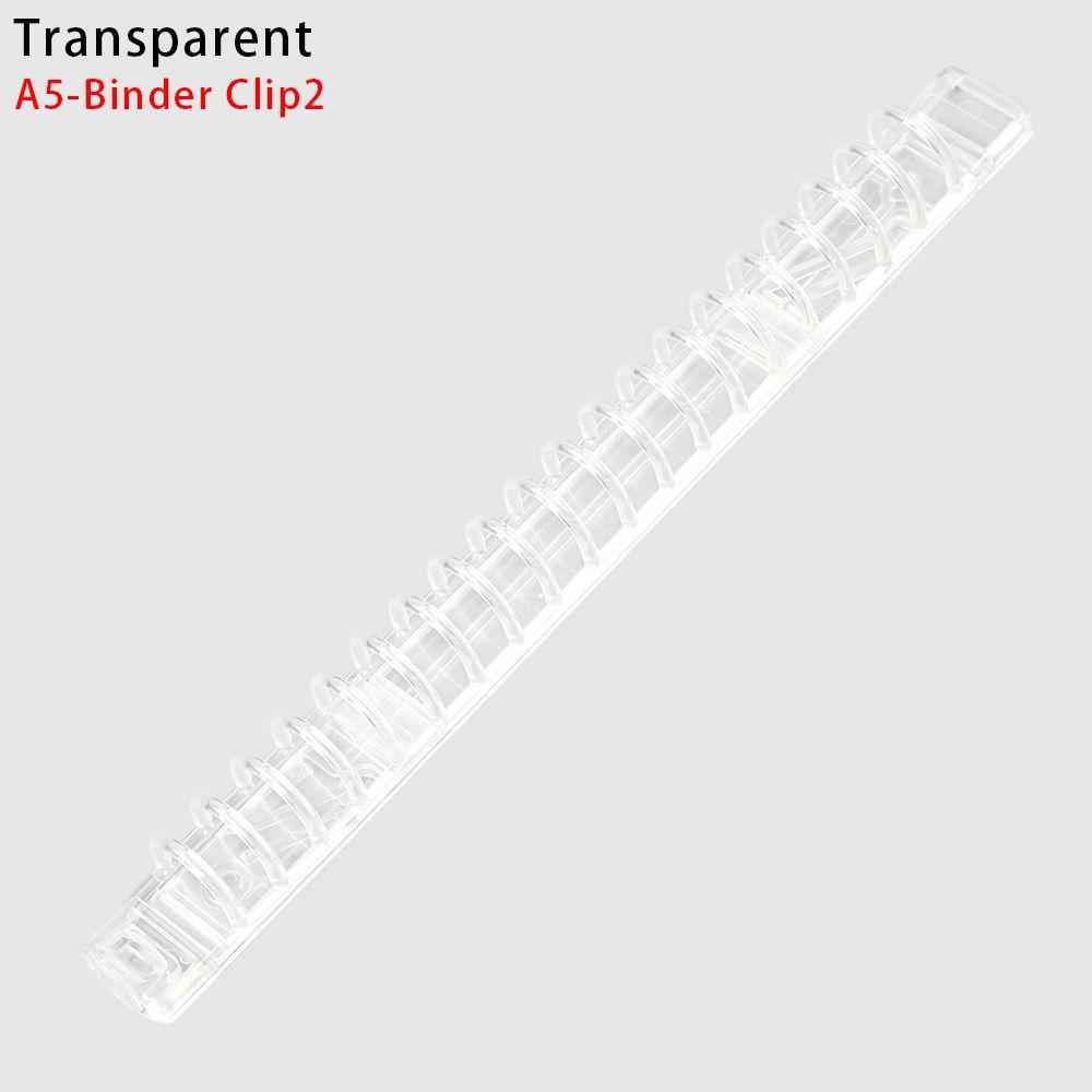 File Folder Refillable Plastic Clear Notebook Paging Separator Notepad Loose-leaf Cover Ring Binder