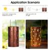 1Pc Outdoor Solar Metal Cutout Dragonfly Shape Table Lamp Chandelier Romantic Atmosphere Garden Decorative Lights