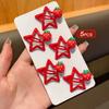 5Pcs Red Star & Strawberry BB Hair Clips for Women Girls, Cute Daily Wear Hair Accessories