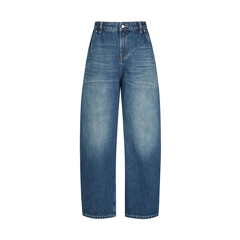 JNBY 2025 Winter Banana Fit Denim Jeans