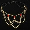 Banquet Party Luxury Sexy Multi-Layer Rhinestone Leg Chain Fashion Ladies Beach Red Water Drop Leg Chain Jewelry Accessories