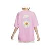 Nike Vêtement de sport Collection Daisy Imprimé Floral Coupe Ample Décontracté Léger Confortable Col Rond Manches Courtes Épaules Tombantes T-shirt HJ9427662