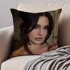 LLana Del Rey Cushion Cover Pillowcase Antidustmite Invisible Zipper Short Plush Sofa Cushion