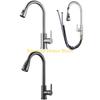 F26C Metal Pull Out Tap Precise Hot/Cold Water Mixing at House Practical Stretchable Sink Tap Prevents Splashing Water Faucet