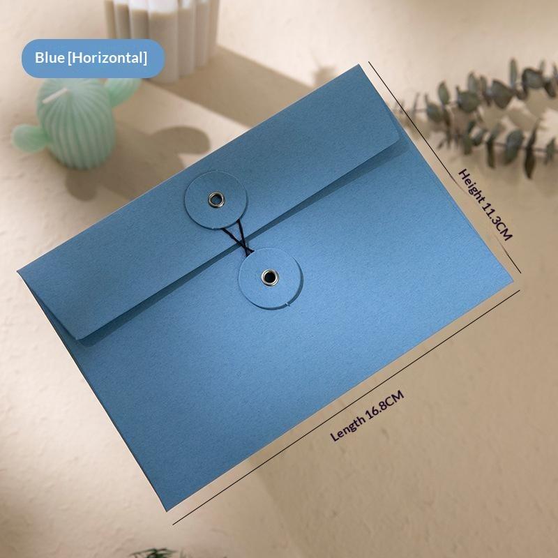 Durable Thickened Kraft Paper Envelopes String Tie Closure A4 A5 A6 Sizes Invoice Document Storage Pouch for Office Workers