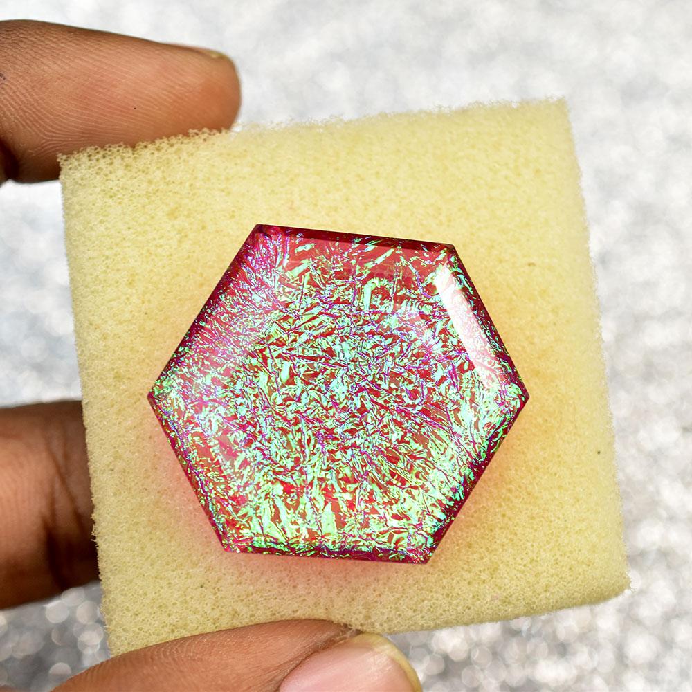 Lab-Created Opal Loose Gemstone Flawless Monarch 70 ct Fancy Cut October Birthday Birthstone