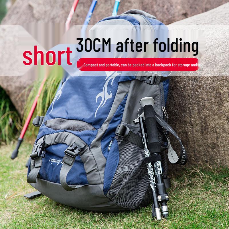 Ultralight Folding Aluminum Trekking Pole for Outdoor Hiking and Camping