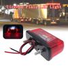 Nowy 12V 24V Led oświetlenie tablicy rejestracyjnej czerwony wodoodporny uniwersalny samochód ciężarówka przyczepa lampa tylna