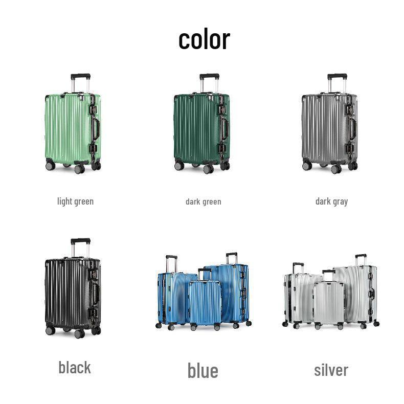 Premium 20-Inch Carry-On Suitcase with Universal Wheels and 24-Inch Aluminum Frame, Ideal for Female Students