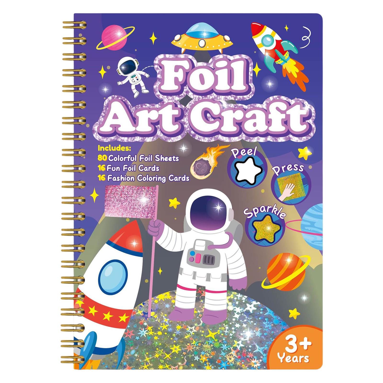 

Foil Art Crafts Activity Fun Art Supplies DIY Creative Travel Toys Art Supplies Birthday Gift Party Favors for Kids