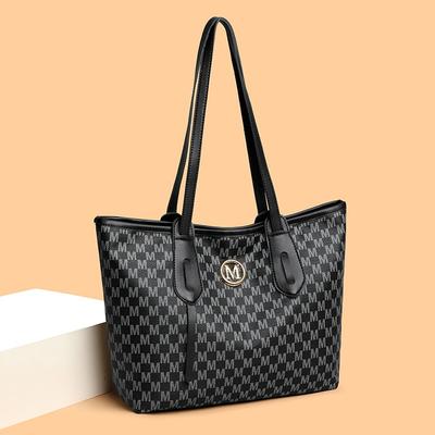 New Simple Fashion Retro Printing Large Capacity Women's Shoulder Bag Casual Versatile Portable Tote Bag