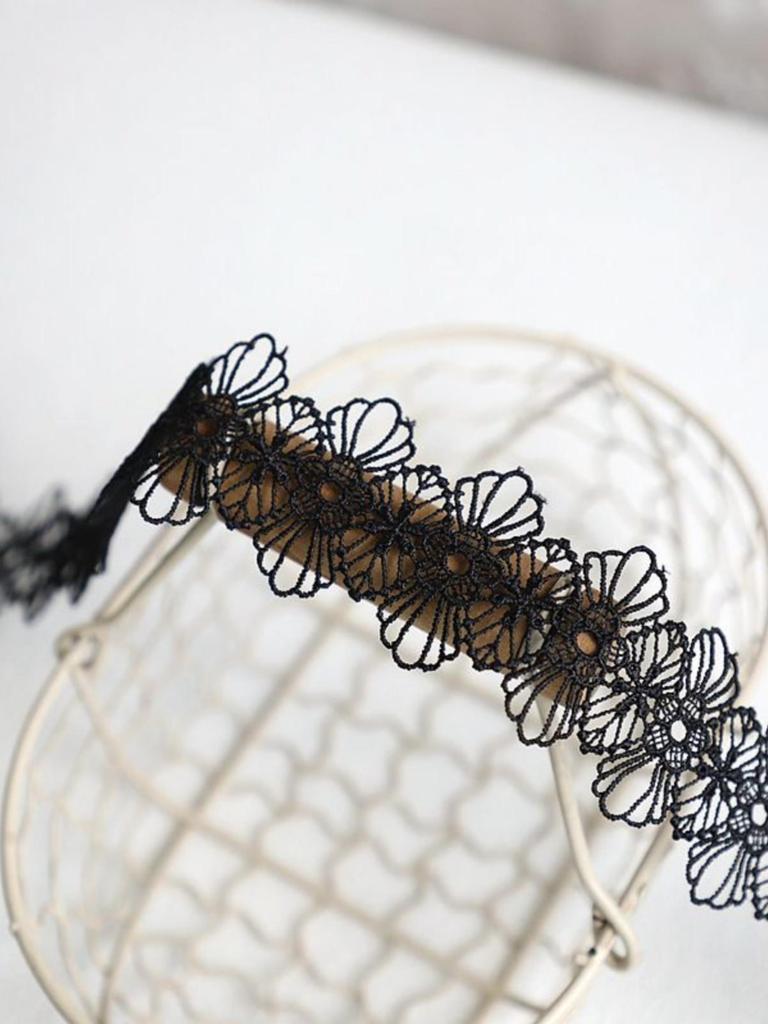 Colored Water-Soluble Lace Trim for Necklaces, Hats, Sofas, and Rustic Clothing