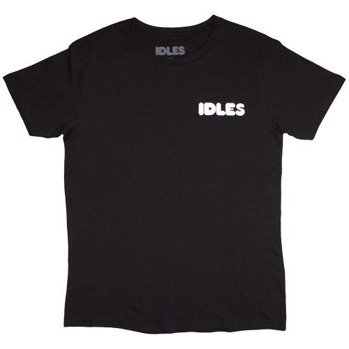 Idles Unisex Adult Cartoon Flower Back Print T-Shirt