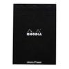 Notepad - RHODIA - Head Stapled Pad No18 A4 Dot - A4 210x297 Mm - 80 Sheets. Micro-perforated - Dotted Paper - Black