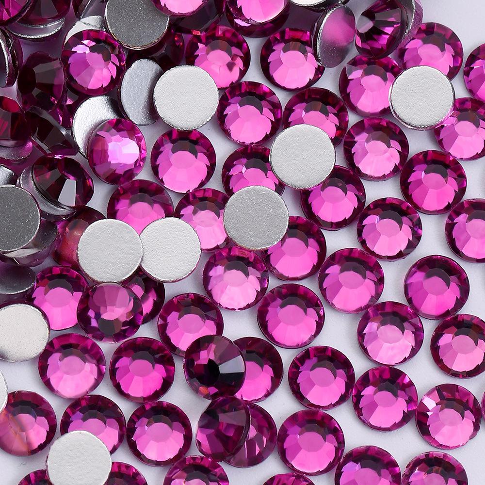 

Фиолетовый бриллиант с плоским дном для нейл-арта, страз, бриллиант Гомао, кристалл, круглый стеклянный бриллиант для DIY ювелирных изделий, наклейка-дрель для ногтей. SS6/2.0-2 1mm1440 pieces