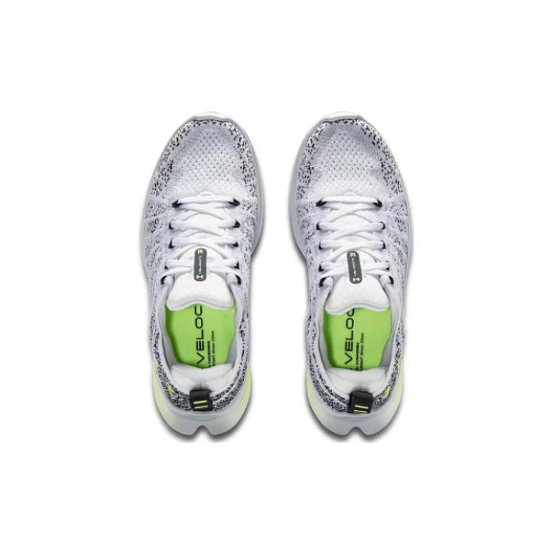 Under Armour Cushioned Wear-Resistant Breathable Rebound Low-Top Training Running Shoes Women's White Black Sneakers 3026124-104