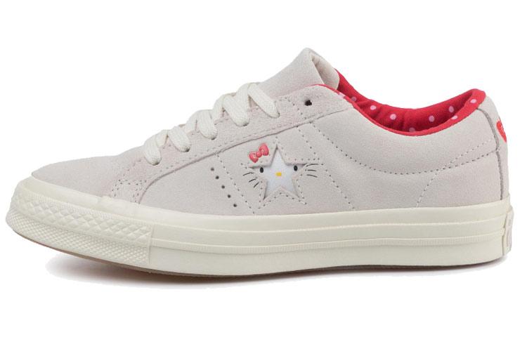 One Star Hello Kitty x One Star Converse Замшевые Низкие Кеды Белый 162937C 36.5