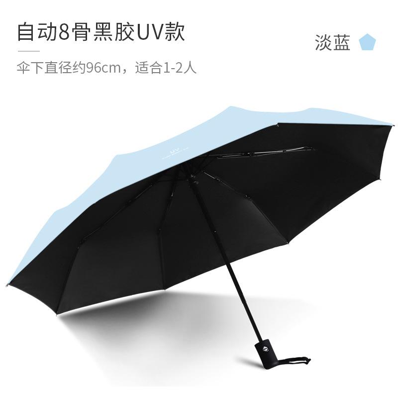 Automatic Umbrella Folding Enlarged Umbrella Sun Protection UV Protection Thickened Umbrella Advertising Words