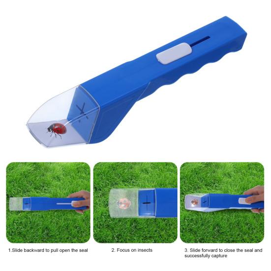 Mänsklig Insektsfångare Kontaktlös Spindel Fångare med Skjutstängning Levande Insektsfångare Säker Insektsobservationsleksak för Barn Och Vuxna Trädgård Gård