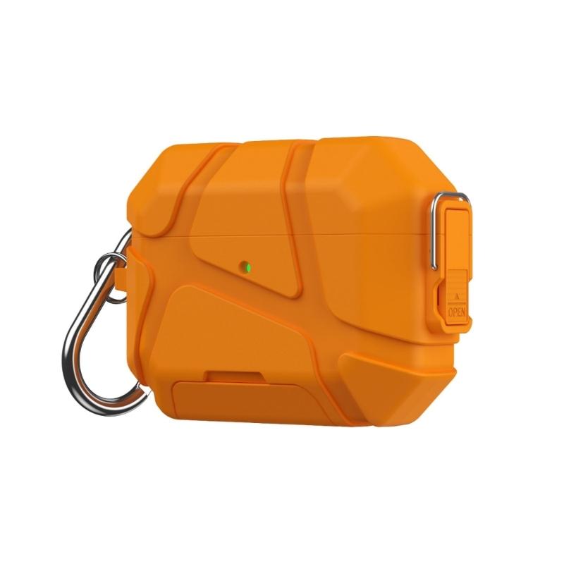 Secure Lock Protective Earphone Case Phone Stand 2 in 1 Design For Pods Pro3 With LED Charging Light