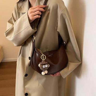 Retro Commuter Dumpling Bag 2025 New Trendy Fashion Casual Shoulder Bag Foreign Style High Texture Messenger Dumpling Bag