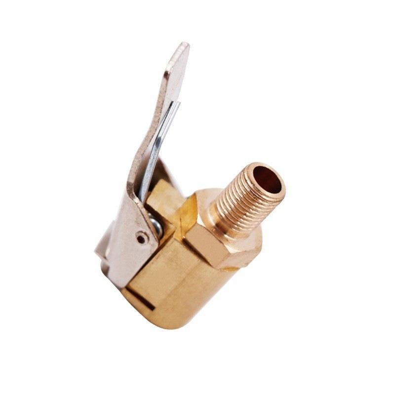Universal Brass Locking Tyre Air Chuck Clip Adapter High Pressure Quick Inflation Adapter for Auto Truck Bike Tire Repair Kits