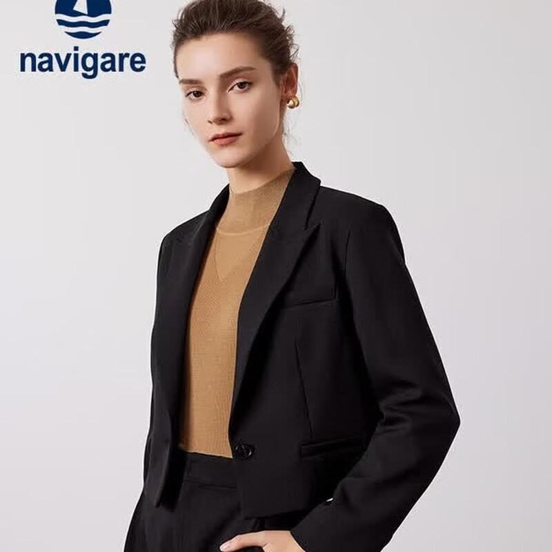 Navigare Women s Loose Fit Short Blazer L