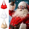 Nový polyesterový tlustý oblek Vánoční Cosplay Rekvizita Khaki Barva Kostým Santa na Zip Kostým Santa