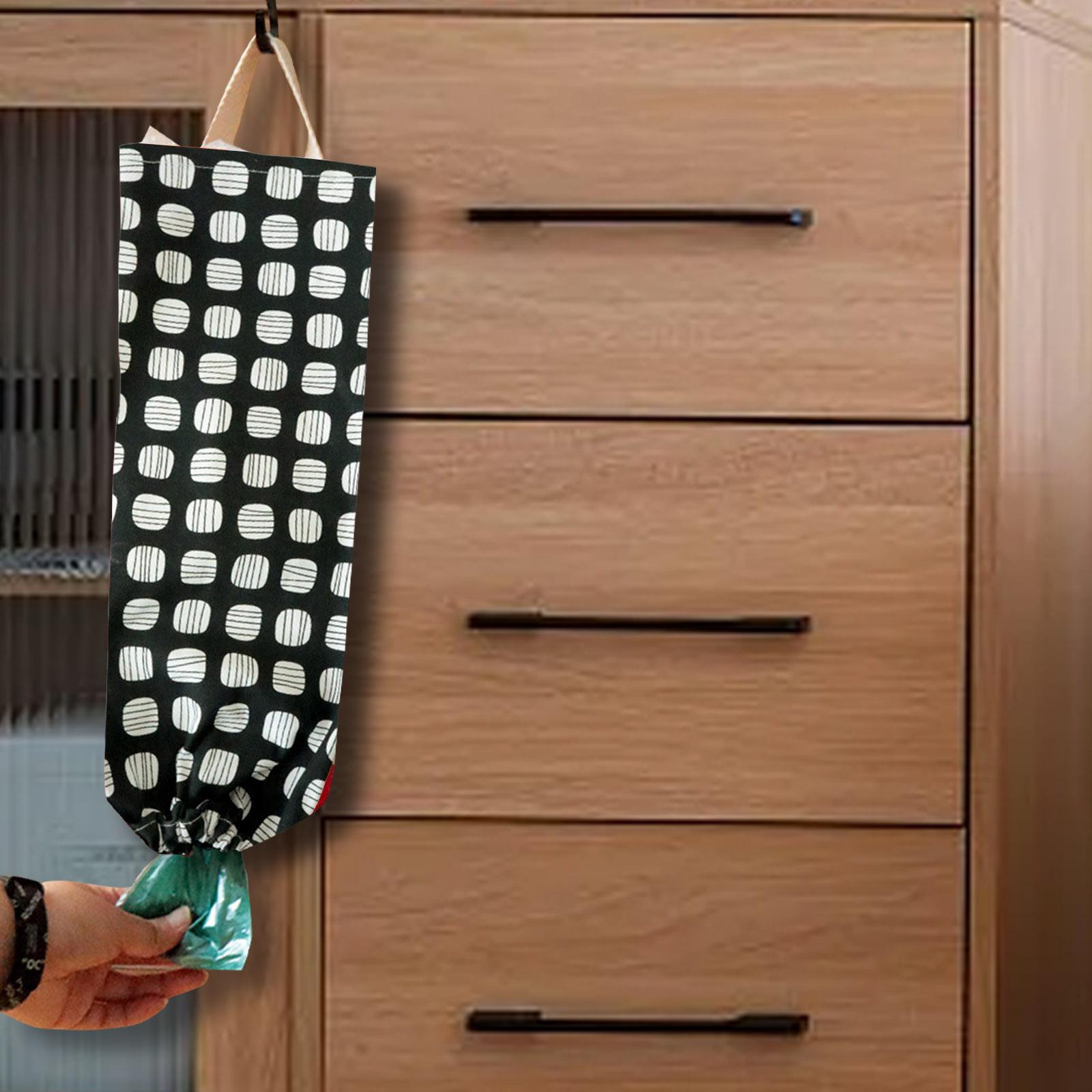 Plastic Bag Rack Foldable Wall Mounted Grocery Bag Dispenser Garbage Bag Organizer Plastic Bag Dispenser Storage For Clothes