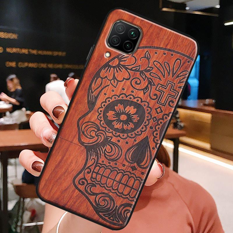 Natural Bamboo Wood Pattern Print For Huawei Honor X8a X7a X9a X8 50 70 90 Lite Magic5 Pro P20 P30 P40 P50 P60 Nova 9 5T Case
