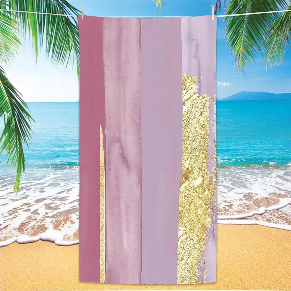 Sand Free Quick-dry Microfiber Bath Towels Tropical Plants Printed Beach Towel Portable Swimming Towels Blanket Beach Cover Up