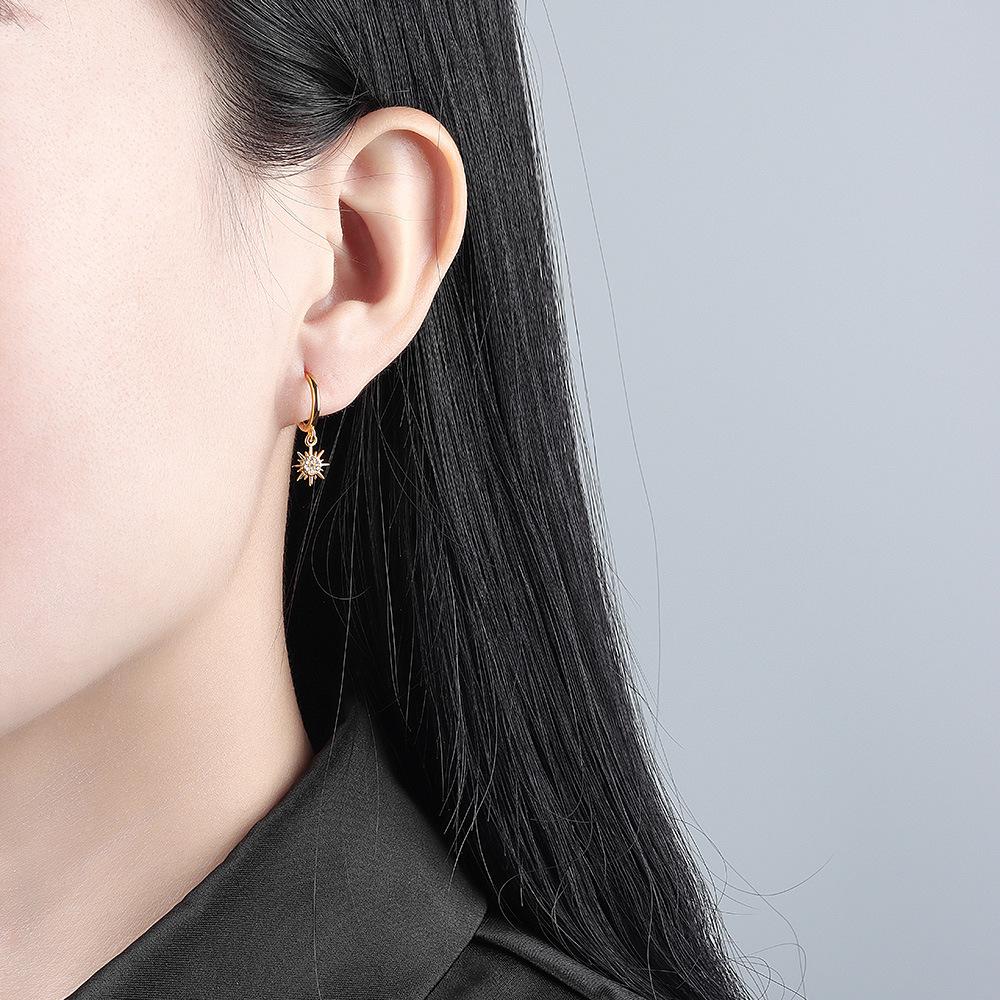 Tancise 925 Sterling Silver Zircon Earrings Drop Earrings For Women Wedding Party Gifts