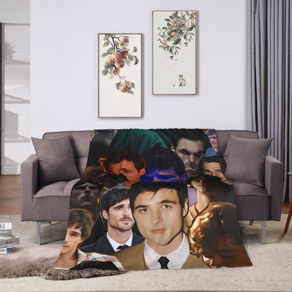 Jacob Elordi Blankets Camping Flannel Throw Blanket For Living Room Warm Soft Design Quality Bedspread Gift Idea