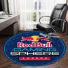 1pc Red Bull Gaming Sphere London Round Carpet, Made of Polyester,Perfect for Decorating Office Chairs, Living Rooms,fplt089