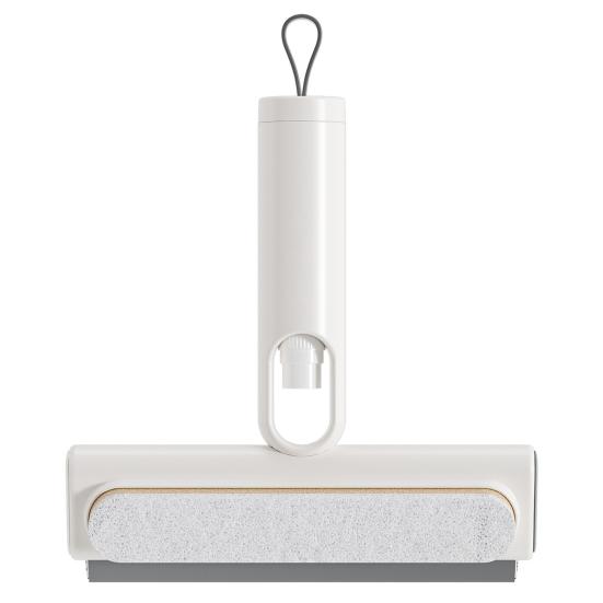 1/2Pcs Window Wiper with Bevel Scraper Design Automatic Water Recovery Wiper Portable Multi-Surface Glass Cleaner