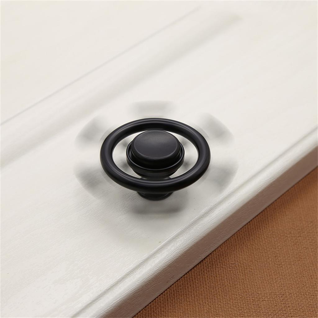 Drawer Pulls Zinc Alloy Dressers Knob Cupboard Handle Steering Wheel Furniture Handle Simple Bedside Cabinet Pull
