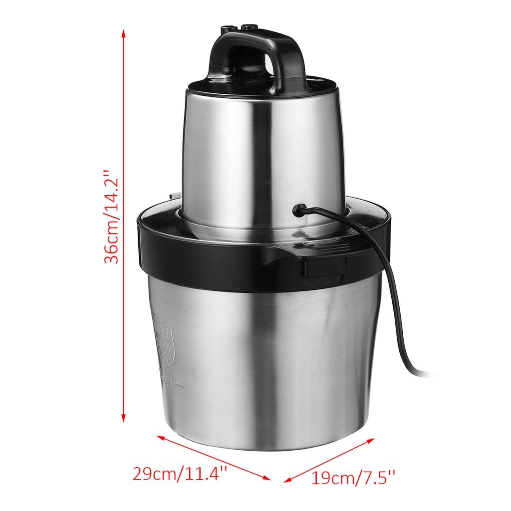 

1800W 6L Meat Grinders Chopper 2Speed 4Blades Auto Food Mixer blender Kitchen Cooking Stainless Steel Electric Mincer