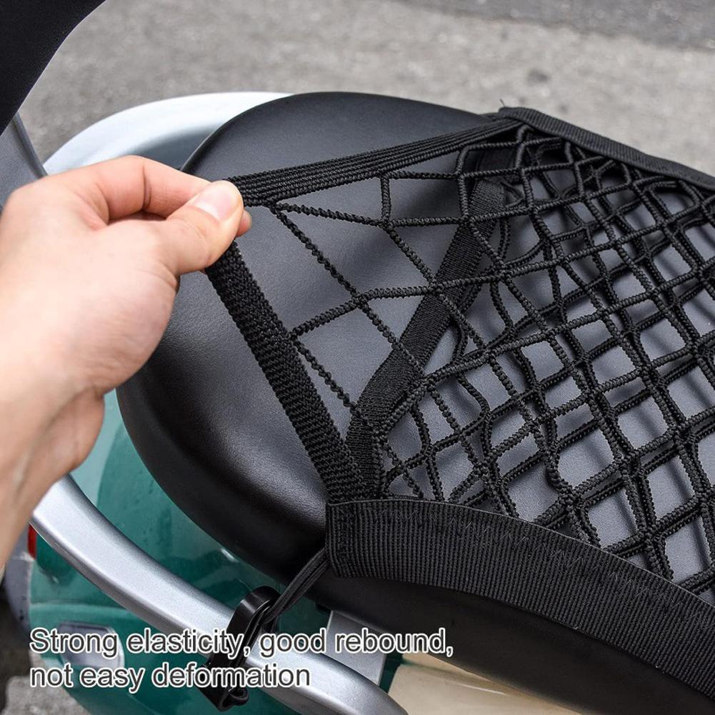 Hook Hold Bag 4 Hooks Cargo Bike Scooter Mesh Motorcycle Helmet Holder Net Motorbike Luggage Net Holder Motor Helmet Accessories