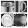 Mit Griff Doppelwandige Tasse Verbrühschutz Küchenzubehör Wasserbecher Tasse Bierbecher Kaffeetasse