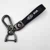 ZFPB3 Car KeyRing Luxury Genuine Leather Keychain Pure Color Buckle For Rio Ceed Sportage Cerato Soul Sorento K2 K5 Flip Accessory