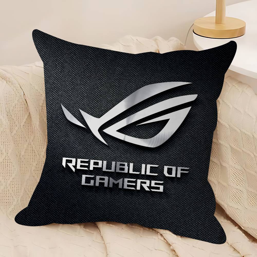 

Asus Rog LOGO Pillow Cushion Cover Pillowcase Living Room Sofa Home Decor Customized 12x12Inch
