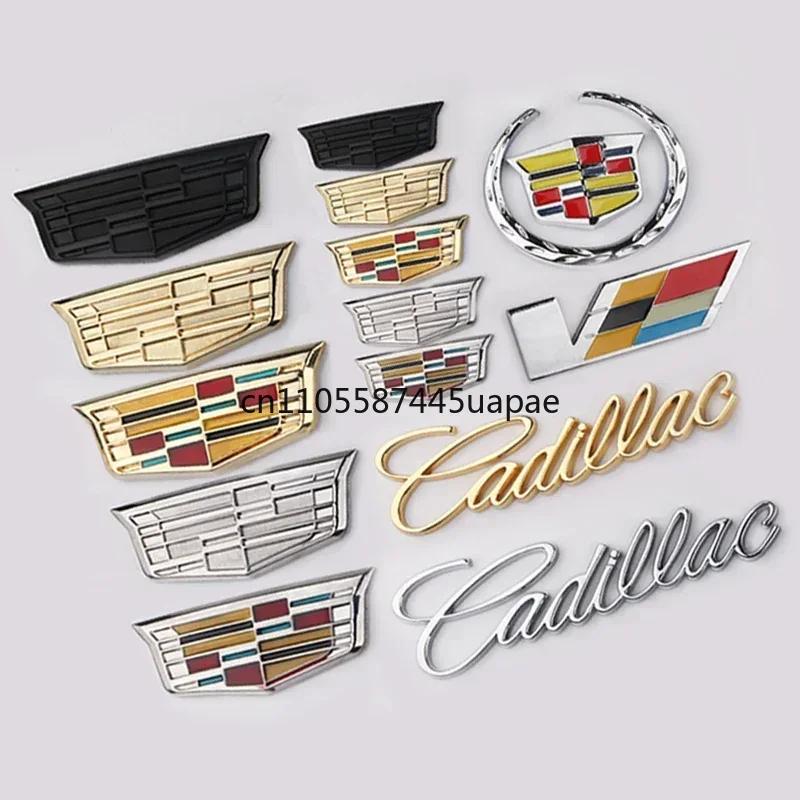 Adesivo Metallo per Auto Emblema Distintivo Anteriore Posteriore Laterale per Logo Cadillac Escalade CTS ATS SRX XTS XT5 STS CT5 CT6 BLS XLR Accessori