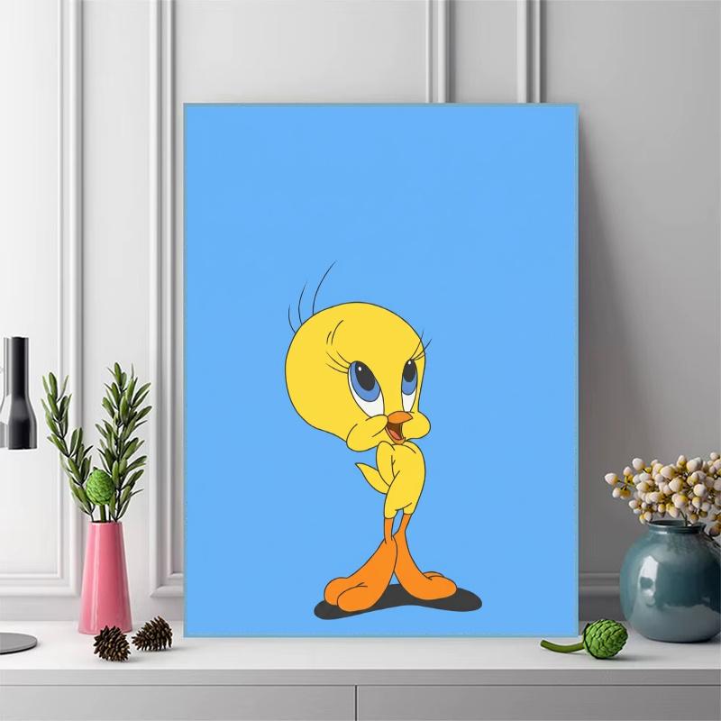 tweety Bird 100% Round Full Drill 5D DIY Diamond Painting Embroidery Cross Stitch Rhinestone Décor toilet 3 piece set