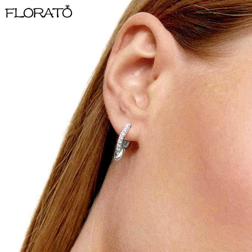 New Minimalism Earring 925 Silver Needle Allergic Protection Geometric Small Hoop Earrings for Women Fashion Jewelry Wholesale