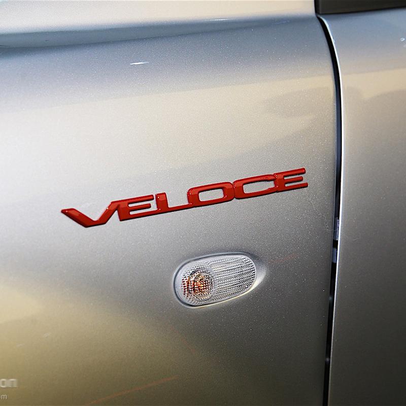 Car letter decoration sticker VELOCE TI styling decoration sticker For Alfa Romeo Giulia Stelvio Modification