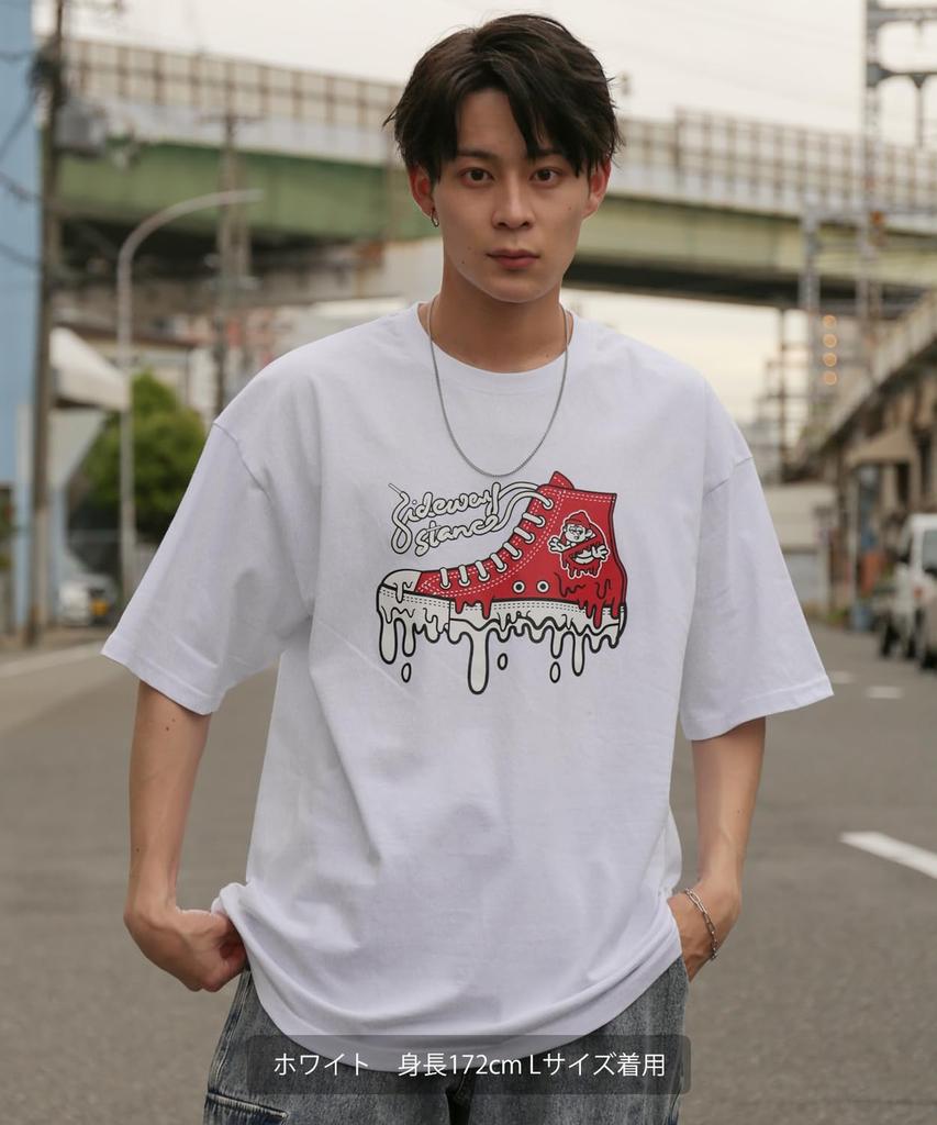 Casual Sneaker Short Sleeve White [IMPROVES] [SIDEWAYSTANCE] T-Shirt, Men's,