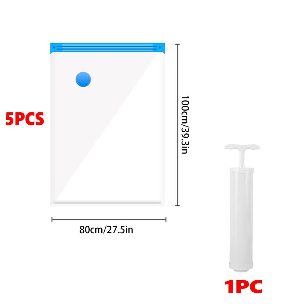 15 Pack Vacuum Storage Bags, Space Saver Bags  Compression for Comforters and Blankets, Sealer Clothes Storage Travel Organizer,