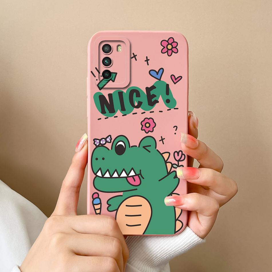 Fun Case For Xiaomi Poco M3 Pro Cute Soft Smooth Liquid Silicone Full Protection Anti Choc Phone Cover For Poco M 3 M3Pro Shell